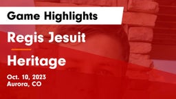 Regis Jesuit  vs Heritage  Game Highlights - Oct. 10, 2023