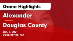 Alexander  vs Douglas County  Game Highlights - Oct. 7, 2021