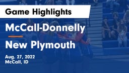 McCall-Donnelly  vs New Plymouth Game Highlights - Aug. 27, 2022