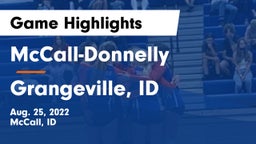 McCall-Donnelly  vs Grangeville, ID Game Highlights - Aug. 25, 2022