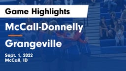McCall-Donnelly  vs Grangeville Game Highlights - Sept. 1, 2022