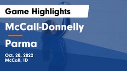 McCall-Donnelly  vs Parma  Game Highlights - Oct. 20, 2022