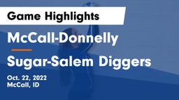 McCall-Donnelly  vs Sugar-Salem Diggers Game Highlights - Oct. 22, 2022