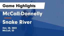 McCall-Donnelly  vs Snake River Game Highlights - Oct. 28, 2022