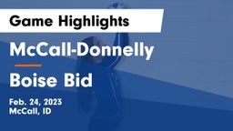 McCall-Donnelly  vs Boise Bid Game Highlights - Feb. 24, 2023