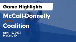 McCall-Donnelly  vs Coalition Game Highlights - April 10, 2023