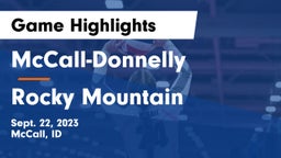 McCall-Donnelly  vs Rocky Mountain  Game Highlights - Sept. 22, 2023