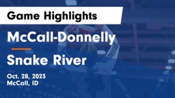 McCall-Donnelly  vs Snake River Game Highlights - Oct. 28, 2023