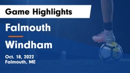 Falmouth  vs Windham  Game Highlights - Oct. 18, 2022