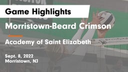 Morristown-Beard Crimson vs Academy of Saint Elizabeth Game Highlights - Sept. 8, 2022