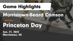 Morristown-Beard Crimson vs Princeton Day Game Highlights - Jan. 21, 2022