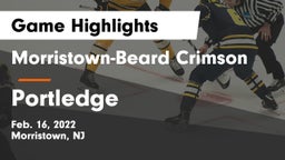 Morristown-Beard Crimson vs Portledge Game Highlights - Feb. 16, 2022