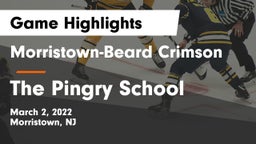 Morristown-Beard Crimson vs The Pingry School Game Highlights - March 2, 2022