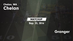 Matchup: Chelan  vs. Granger  2016