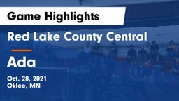 Red Lake County Central vs Ada  Game Highlights - Oct. 28, 2021