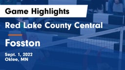 Red Lake County Central vs Fosston  Game Highlights - Sept. 1, 2022