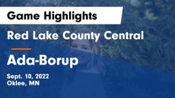 Red Lake County Central vs Ada-Borup Game Highlights - Sept. 10, 2022