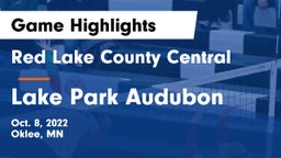 Red Lake County Central vs Lake Park Audubon  Game Highlights - Oct. 8, 2022