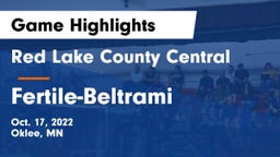 Red Lake County Central vs Fertile-Beltrami  Game Highlights - Oct. 17, 2022