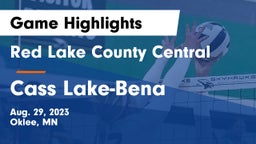 Red Lake County Central vs Cass Lake-Bena  Game Highlights - Aug. 29, 2023
