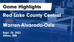 Red Lake County Central vs Warren-Alvarado-Oslo  Game Highlights - Sept. 28, 2023