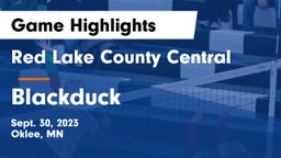 Red Lake County Central vs Blackduck  Game Highlights - Sept. 30, 2023