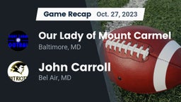 Recap: Our Lady of Mount Carmel  vs. John Carroll  2023
