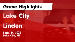 Lake City  vs Linden Game Highlights - Sept. 24, 2022