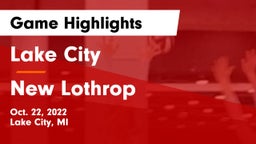 Lake City  vs New Lothrop Game Highlights - Oct. 22, 2022