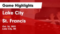 Lake City  vs St. Francis  Game Highlights - Oct. 26, 2023