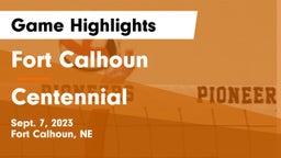 Fort Calhoun  vs Centennial  Game Highlights - Sept. 7, 2023