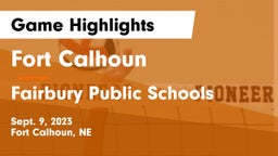 Fort Calhoun  vs Fairbury Public Schools Game Highlights - Sept. 9, 2023