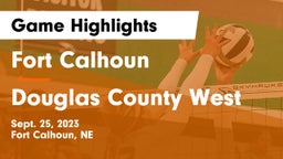 Fort Calhoun  vs Douglas County West  Game Highlights - Sept. 25, 2023