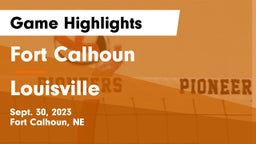 Fort Calhoun  vs Louisville  Game Highlights - Sept. 30, 2023