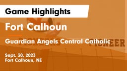Fort Calhoun  vs Guardian Angels Central Catholic Game Highlights - Sept. 30, 2023