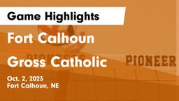 Fort Calhoun  vs Gross Catholic  Game Highlights - Oct. 2, 2023