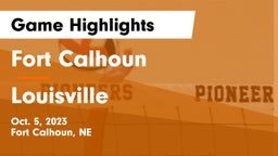 Fort Calhoun  vs Louisville  Game Highlights - Oct. 5, 2023