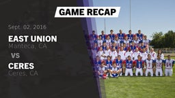 Recap: East Union  vs. Ceres  2016