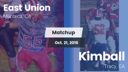 Matchup: East Union High vs. Kimball  2016