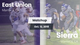 Matchup: East Union High vs. Sierra  2018