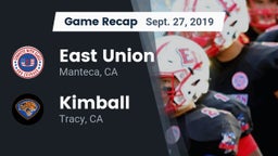 Recap: East Union  vs. Kimball  2019