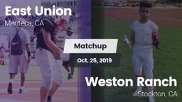 Matchup: East Union High vs. Weston Ranch  2019