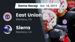 Recap: East Union  vs. Sierra  2019