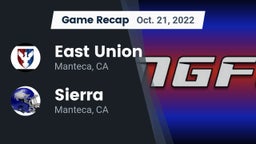 Recap: East Union  vs. Sierra  2022