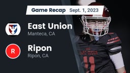 Recap: East Union  vs. Ripon  2023