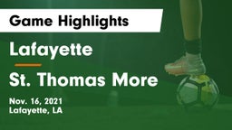 Lafayette  vs St. Thomas More  Game Highlights - Nov. 16, 2021