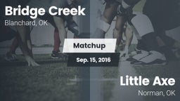 Matchup: Bridge Creek High vs. Little Axe  2016