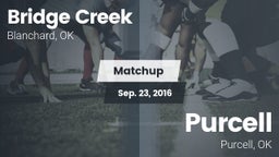 Matchup: Bridge Creek High vs. Purcell  2016