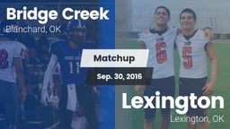 Matchup: Bridge Creek High vs. Lexington  2016