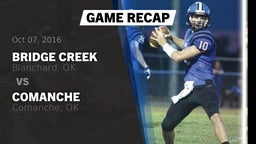 Recap: Bridge Creek  vs. Comanche  2016